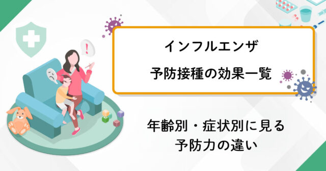 インフルエンザ予防接種の効果一覧！年齢別・症状別に見る予防力の違い