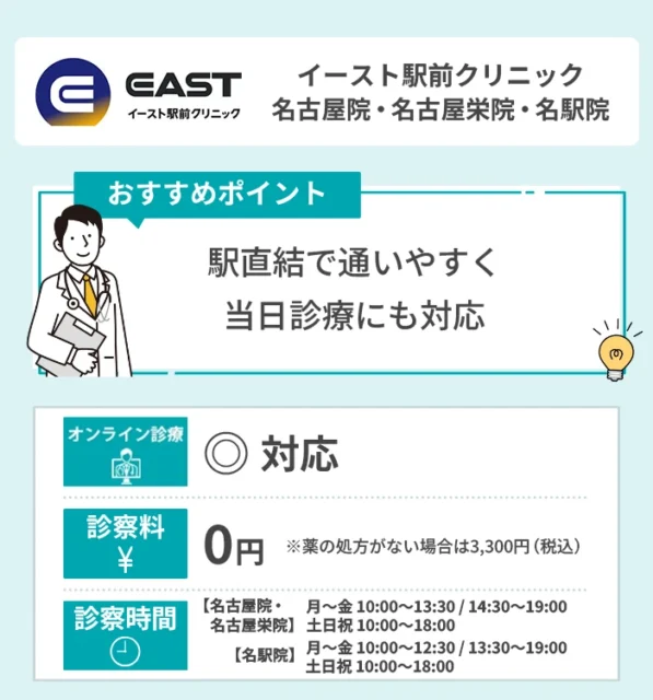 イースト駅前クリニック 名古屋院・名古屋栄院・名駅院