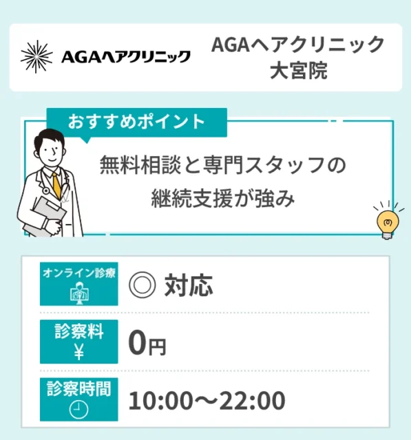 AGAヘアクリニック大宮院
