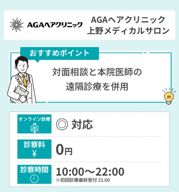 AGAヘアクリニック 上野メディカルサロン