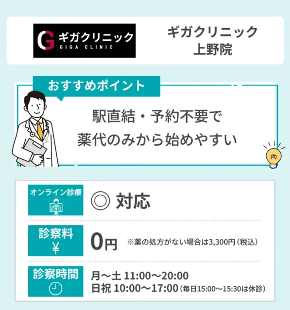 ギガクリニック 上野院