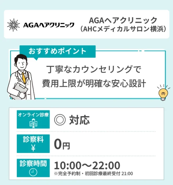 AGAヘアクリニック（神奈川 横浜 AHCメディカルサロン）